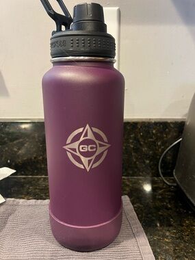 GC Logo Purple Insulated Water Bottle